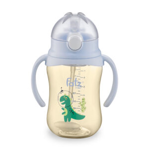 Bình tritan bật hút 2 tay cầm với phao 360 độ 250ML Fatzbaby FB0250NH
