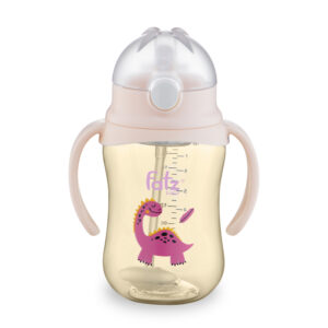 Bình tritan bật hút 2 tay cầm với phao 360 độ 250ML Fatzbaby FB0250NH