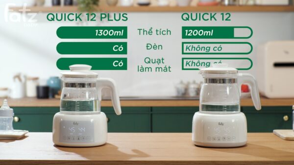 MÁY ĐUN VÀ HÂM NƯỚC PHA SỮA - QUICK 12 PLUS+ - FB3504BH