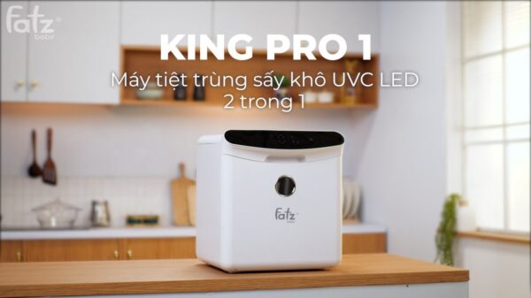 MÁY TIỆT TRÙNG SẤY KHÔ UVC LED 2 TRONG 1 35L - KING PRO 1