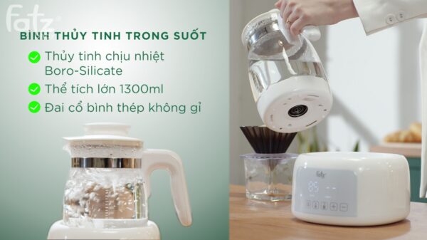 MÁY ĐUN VÀ HÂM NƯỚC PHA SỮA - QUICK 12 PLUS+ - FB3504BH