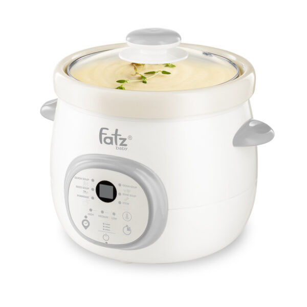 Fatzbaby Slow 5 giúp mẹ nấu và chế biến những bữa ăn trọn dinh dưỡng cho gia đình. Slow 5 là nồi nấu chậm thông minh được đánh giá là một trong những trợ thủ đắc lực cho mỗi bữa cơm gia đình.