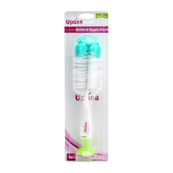 Bộ cọ rửa bình sữa, núm ti không BPA Upass (Made in Thailand) UP7004N