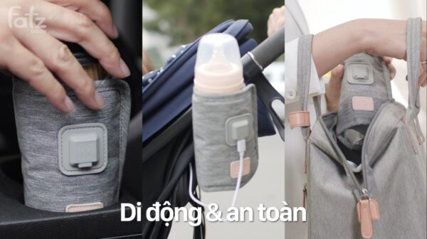 Dụng cụ hâm sữa xách tay Fatzbaby Ready 1 - FB3101TN (Không kèm Adaptor)