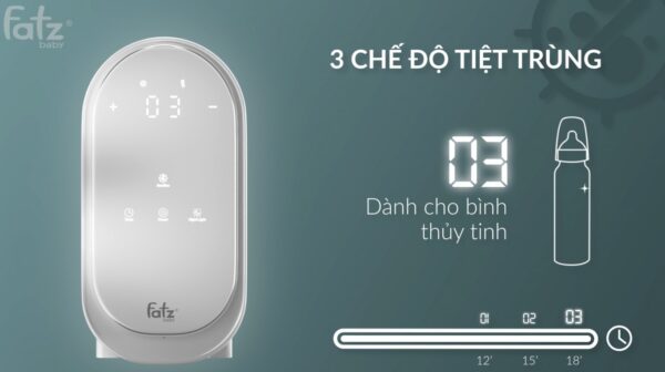 Máy hâm sữa tiệt trùng điện tử 2 bình Fatzbaby Duo 6 - FB3090CY