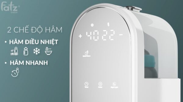 Máy hâm sữa tiệt trùng điện tử 2 bình Fatzbaby Duo 6 - FB3090CY