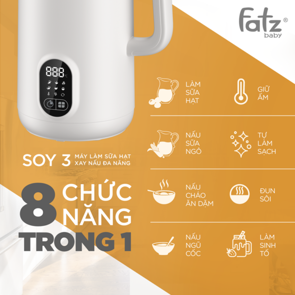 máy làm sữa hạt xay nấu đa năng soy 3