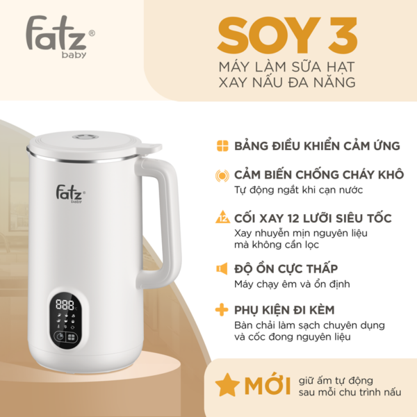 máy làm sữa hạt xay nấu đa năng soy 3